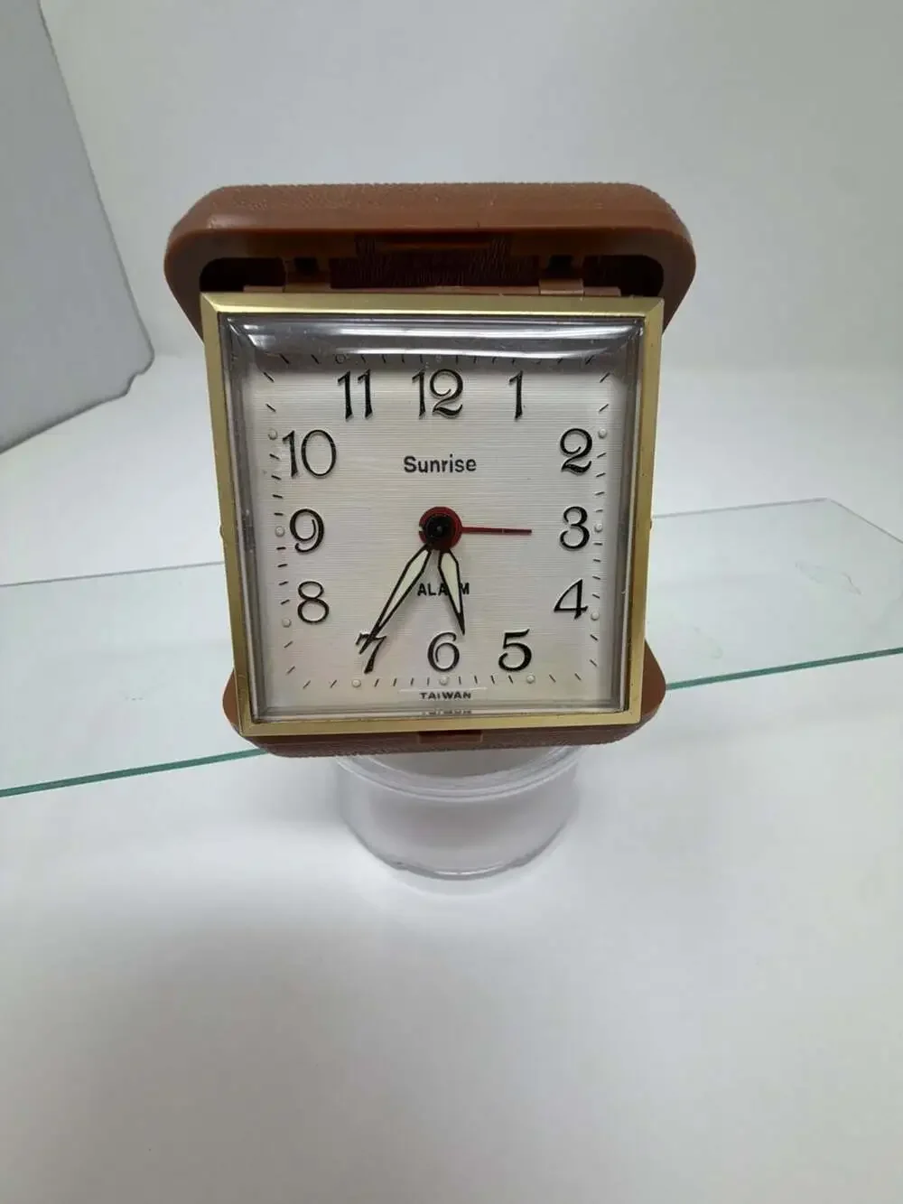 Vintage Sunrise Travel Folding Alarm Clock Model 101-5